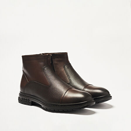 Erkek Bot OG-353 John May Kahve Deri