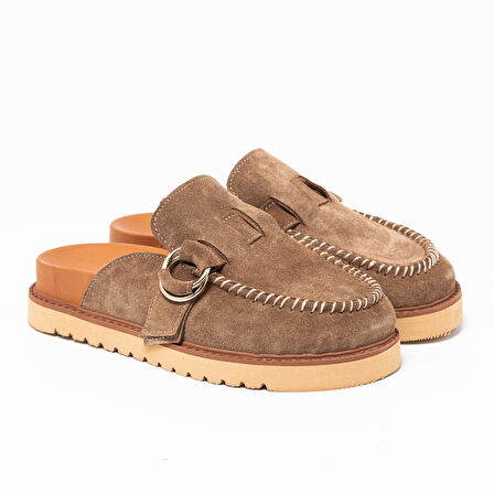 Kadın Terlik RC-26Y-180-59084 John May Tütün Süet S10