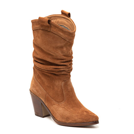 Kadın Çizme RC-25K-001-R17300 John May Taba Süet