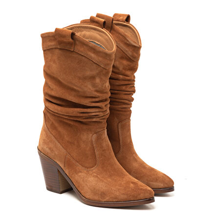 Kadın Çizme RC-25K-001-R17300 John May Taba Süet