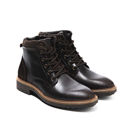 Erkek Bot 1103/GL 015 WK-John May Lth+Suede+NewSplit Brown