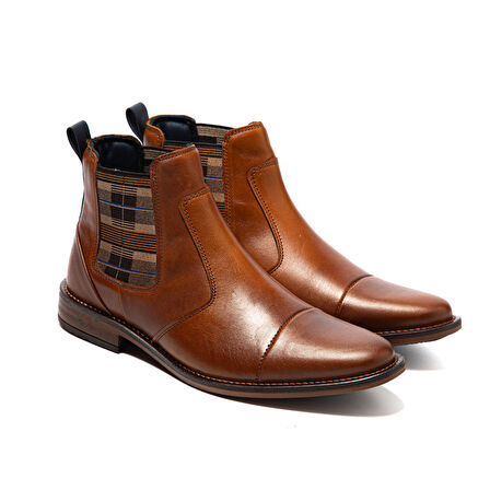 Erkek Bot 1158 001 WK-John May Orkut Suede Cognac