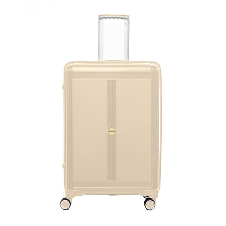 Unisex  JMY8101.12 John May PP Silikon Valiz Büyük Boy 78 x48x32cm  Krem