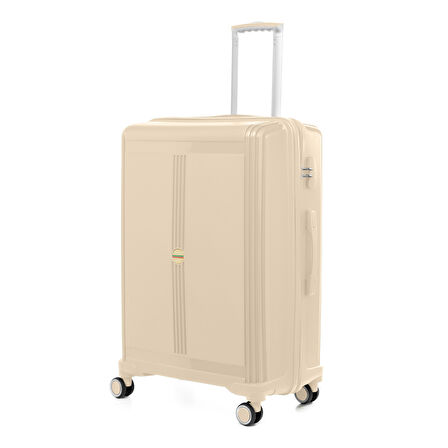 Unisex  JMY8101.12 John May PP Silikon Valiz Büyük Boy 78 x48x32cm  Krem