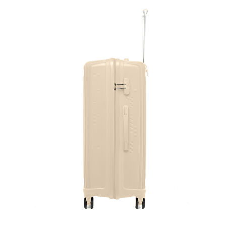 Unisex  JMY8101.12 John May PP Silikon Valiz Büyük Boy 78 x48x32cm  Krem