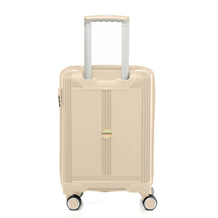 Unisex  JMY8101.12 John May PP Silikon Valiz Küçük Boy  57x35x25cm  Krem