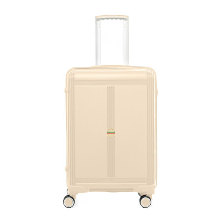 Unisex  JMY8101.12 John May PP Silikon Valiz Orta Boy  67x41x29cm  Krem