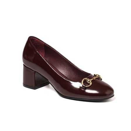 Kadın Topuklu/ Stiletto 645 10 Chiara Bellini Patent Leather Wrinkled