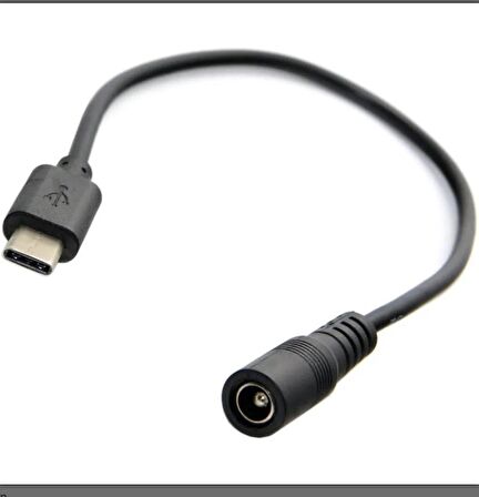 Usb Type c - Dc Jack Kablo 5.5 mm 20 cm
