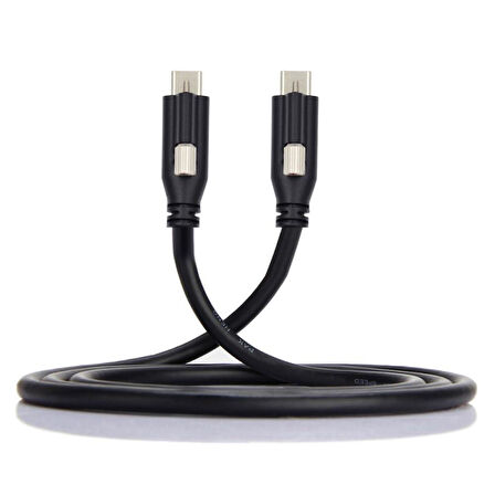 USB 3.1 Type-C to USB Type-C Kilitli Veri Güç Kablosu 3 metre