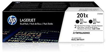HP 201XD BLACK SIYAH ÇIFTLI YUKSEK KAPASITE 2.800 SAYFA TONER CF400XD