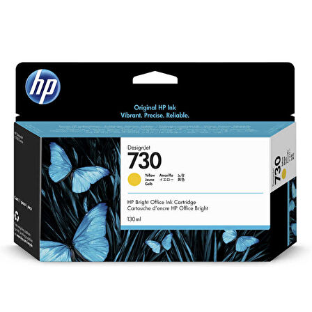 Hp 730-P2V64A Sarı Orijinal Kartuş-2024