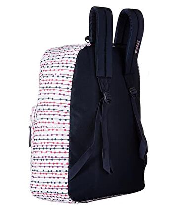 Jansport Superbreak Renkli Noktalı Sırt Çantası Beyaz 