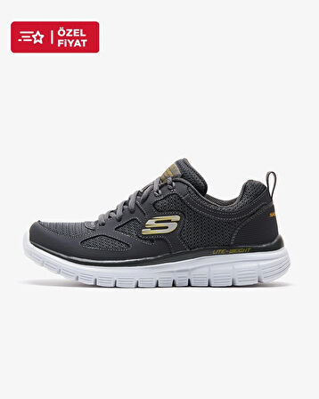 Skechers Lite - Weight Qtr Overlay W/two 52635 CHAR Erkek Gri Spor Ayakkabı