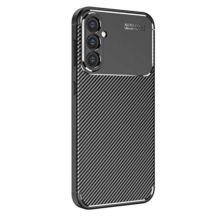 Gpack Samsung Galaxy S24 FE Kılıf Negro Karbon Kamera Korumalı Lüx Silikon