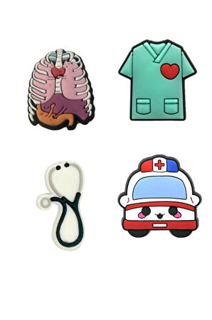 Terlik Süsü-terlik Tokası Sağlıkçı-doktor 4'lü Set