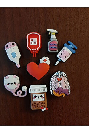 Terlik Süsü-terlik Tokası Sağlıkçı-doktor 8'li Set