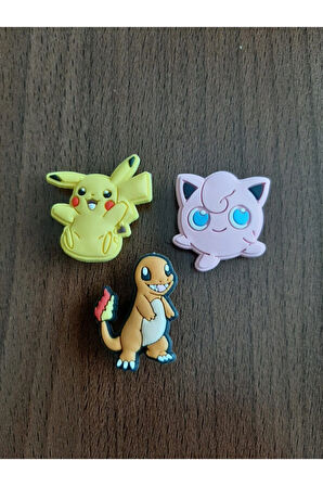 Terlik Süsü-terlik Tokası Pokemon 3'lü Set