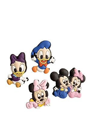 Terlik Süsü-terlik Tokası Bebek Minnie Ve Mickey 4'lü Set