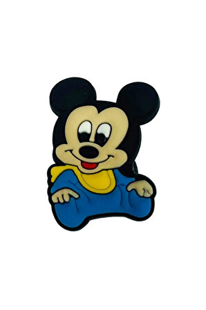 Terlik Süsü-Terlik Tokası Erkek Mavi Pantolonlu Bebek Mickey Figürü