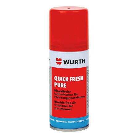 Würth Araç içi Tazeleme Quick Fresh Sprey Kötü Koku Giderme 100ml