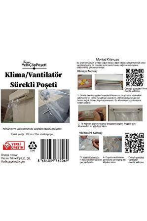 Reyo Klima Vantilatör Sürekli Poşeti