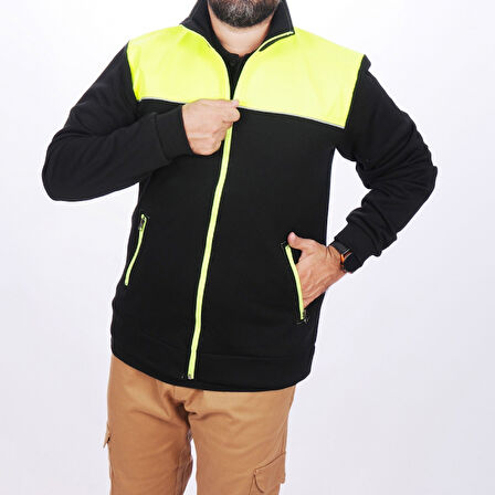 Formteks İşçi Montu Neon Şardonlu