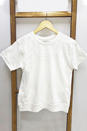 ERKEK ÇOCUK ŞORTLU TAKIM KOLYE HEDİYELİ OVERSİZE KALIP KABARTMA BASKILI E32