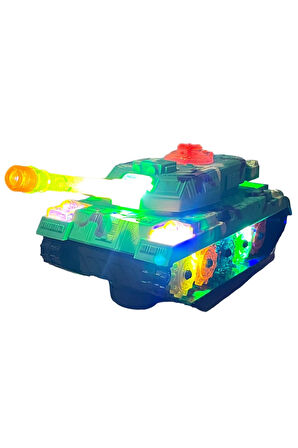Sesli Işıklı Çarp Dön Tank 20 Cm