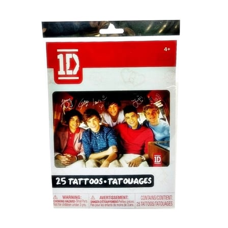 One Direction Dövme Seti 25 Adet Geçici Çocuk Dövmesi Eğlenceli Tattoo Seti 4+ Yaş