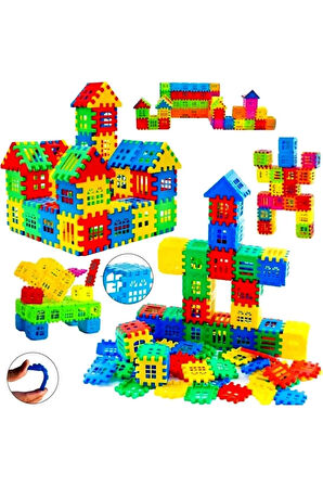 Oyuncak Puzzle 3d Yapı Tasarım Blokları 64 Parça Eğitici Zeka Geliştirici Set 64 Parça Puzzle