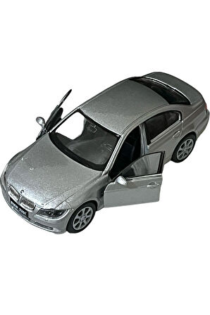 Bmw 330i Oyuncak Lisanslı Diecast 1:36 Ölçek Gri Renk Metal Çek Bırak Araba