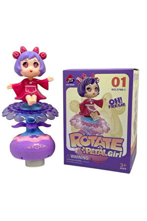 Rotate Girl Pilli Müzikli Işıklı Dans Eden Bebek 22Cm