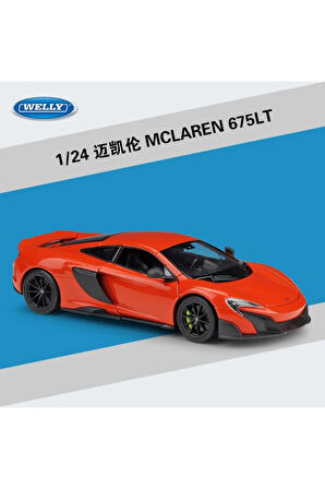 MCLAREN 675T KIRMIZI 1/24 Ölçek Diecast Metal Model Araba Koleksiyon