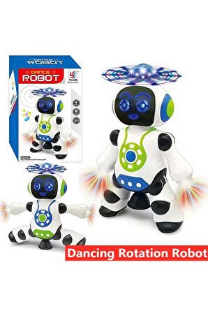 DANS EDEN ROBOT PERVANELİ 3D IŞIKLI SESLİ MÜZİKLİ PİLLİ ROBOT OYUNCAK