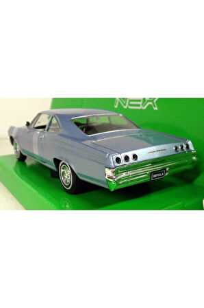 1965 CHEVROLET IMPALA SS 1/24 AÇIK MAVİ MODEL ARABA KOLEKSİYON