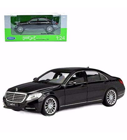 1/24 Ölçek Mercedes-Benz S Class Model Araba Siyah