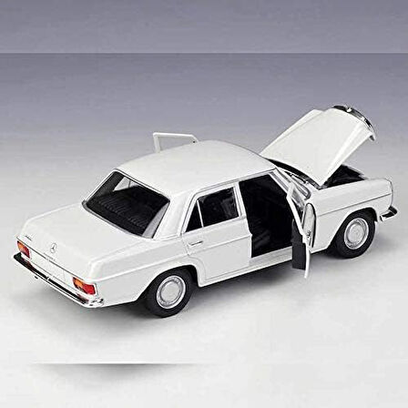 MERCEDES BENZ 220 Diecast 1.24 Ölçek Büyük Boy Metal Ojinal Lisanslı Araba Kapılar Açılır