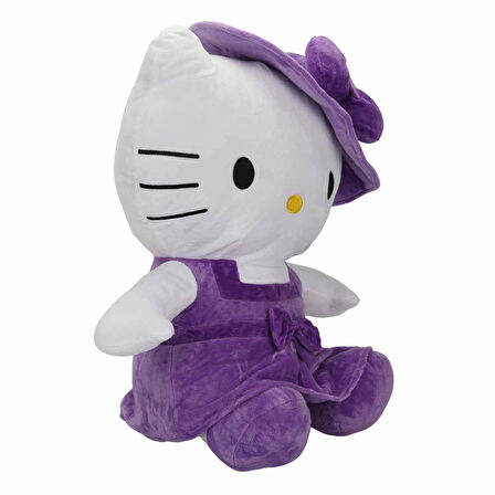 Hello Kitty Şapkalı Peluş 50 cm Uyku Ve Oyun Arkadaşı Sevimli Hello Kitty