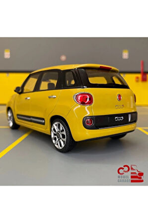 FİAT 500L  2013 MODEL SARI 1:24 MODEL ARAÇ DİECAST KOLEKSİYON