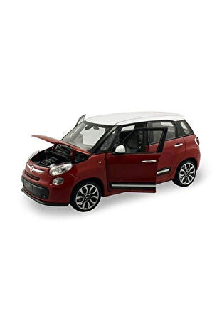 FİAT 500L  2013 MODEL KIRMIZI 1:24 MODEL ARAÇ DİECAST KOLEKSİYON