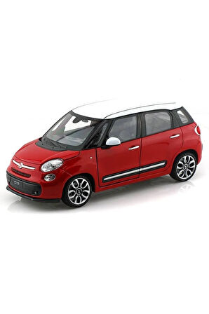 FİAT 500L  2013 MODEL KIRMIZI 1:24 MODEL ARAÇ DİECAST KOLEKSİYON