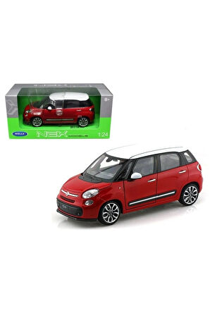 FİAT 500L  2013 MODEL KIRMIZI 1:24 MODEL ARAÇ DİECAST KOLEKSİYON