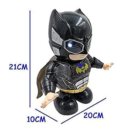 Pilli Işıklı Dans Eden Robot Batman Dance Hero Batman 20 CM