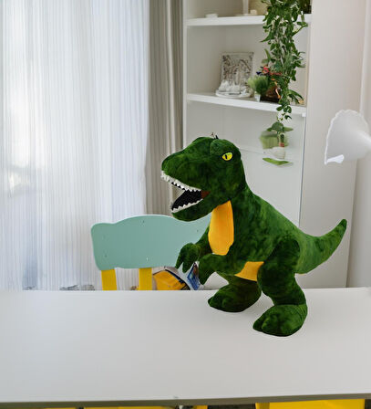 Peluş T-rex Dinazor Peluş Oyuncak Yastık Oyuncak Uyku Ve Oyun Arkadaşı 40 Cm