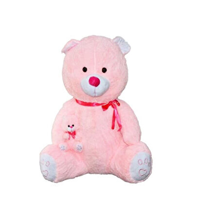 Yavrulu Peluş Ayı 100 Cm Uyku Ve Oyun Arkadaşım Sevimli Ayı ve Yavrusu