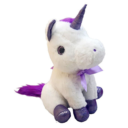 Oyuncak Peluş Kurdeleli Unicorn 30 Cm