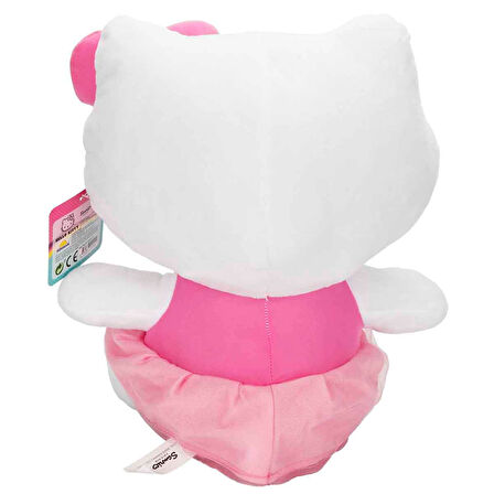 Hello Kitty Fiyonklu Peluş 36 cm Pembe - Uyku Ve Oyun Arkadaşı Peluş Oyuncak