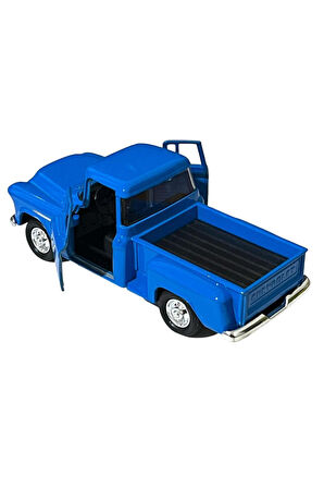 Chevrolet Stepside Mavi Pikap Oyuncak Lisanslı Diecast Metal Çek Bırak Araba