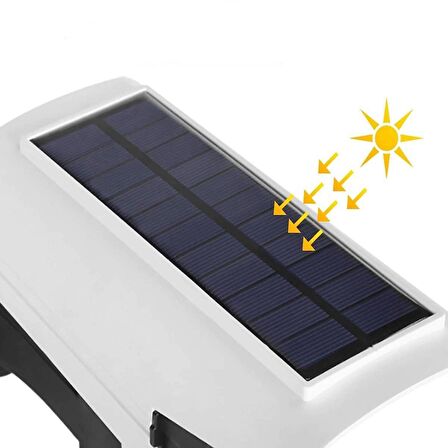 Gaman 77LED Hareket Sensörlü Kumandalı Güneş Enerjili LED Solar Bahçe Lambası Armatürü Sahte Kamera